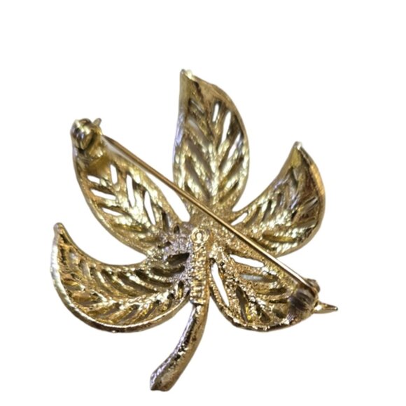 2inchVintage Leaf Brooche Lot 6 - Picture 2 of 3